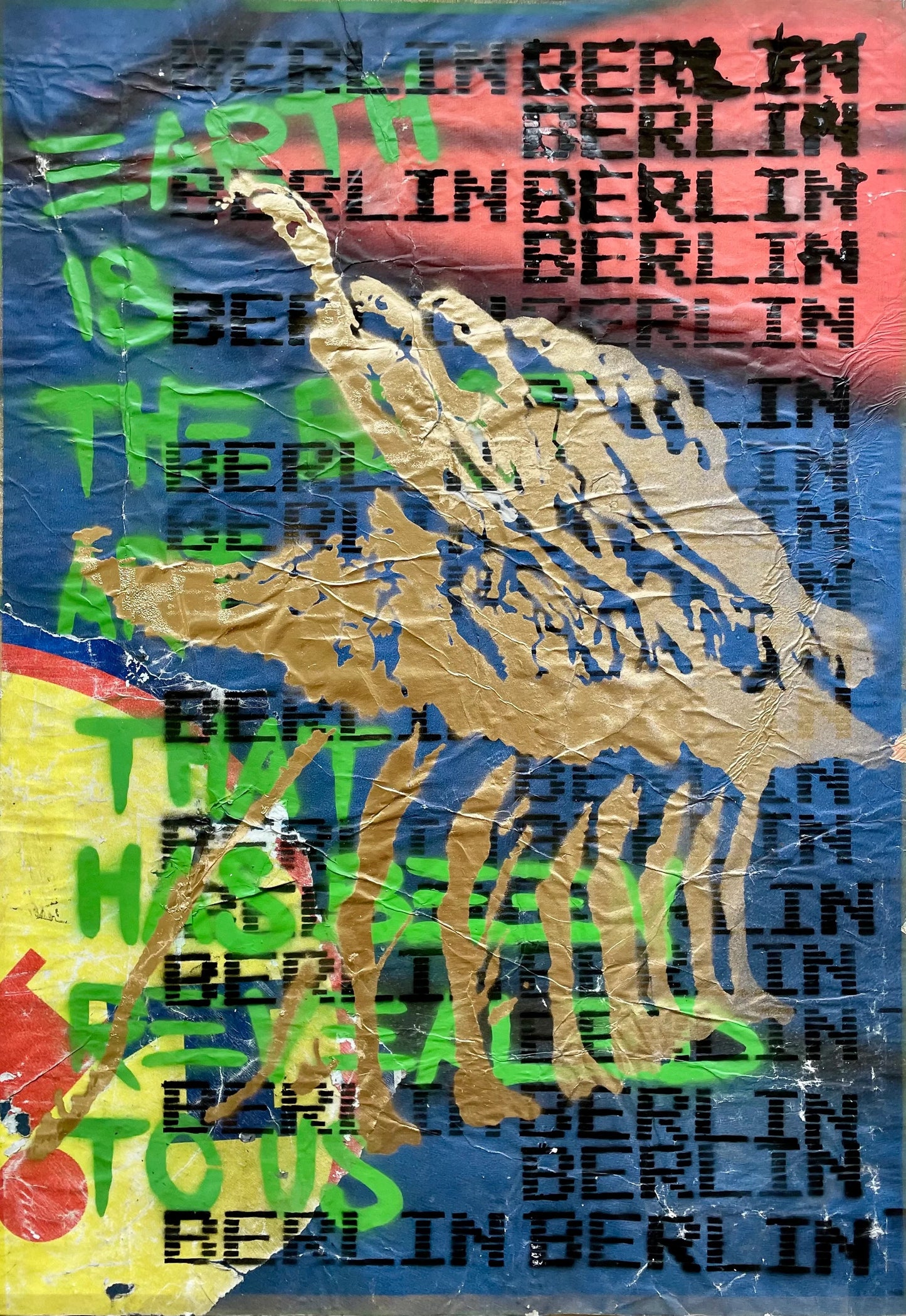 Berlin Art Collage Graffiti Framed Photo Paper Poster