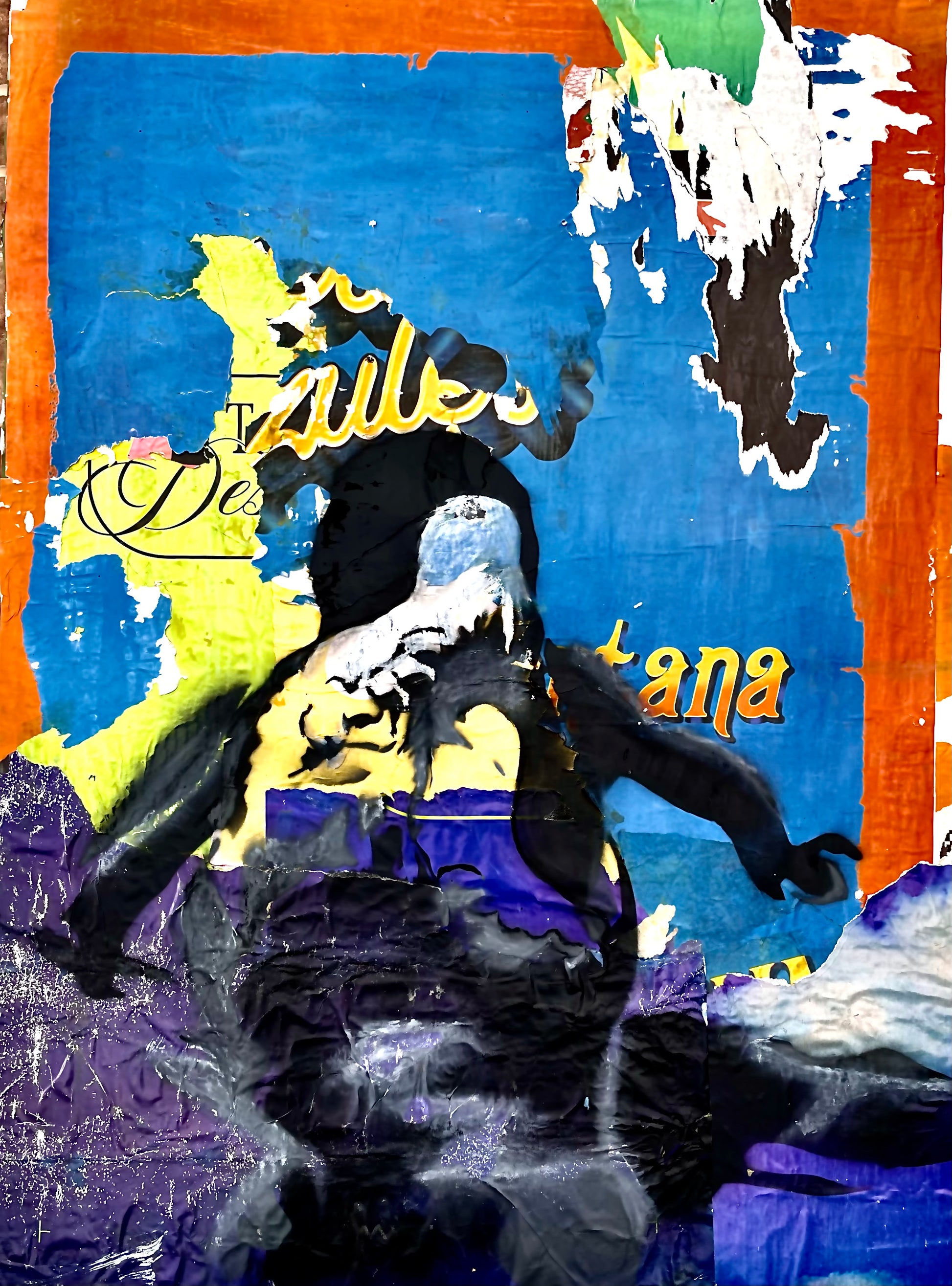 surfing life collage graffiti painting