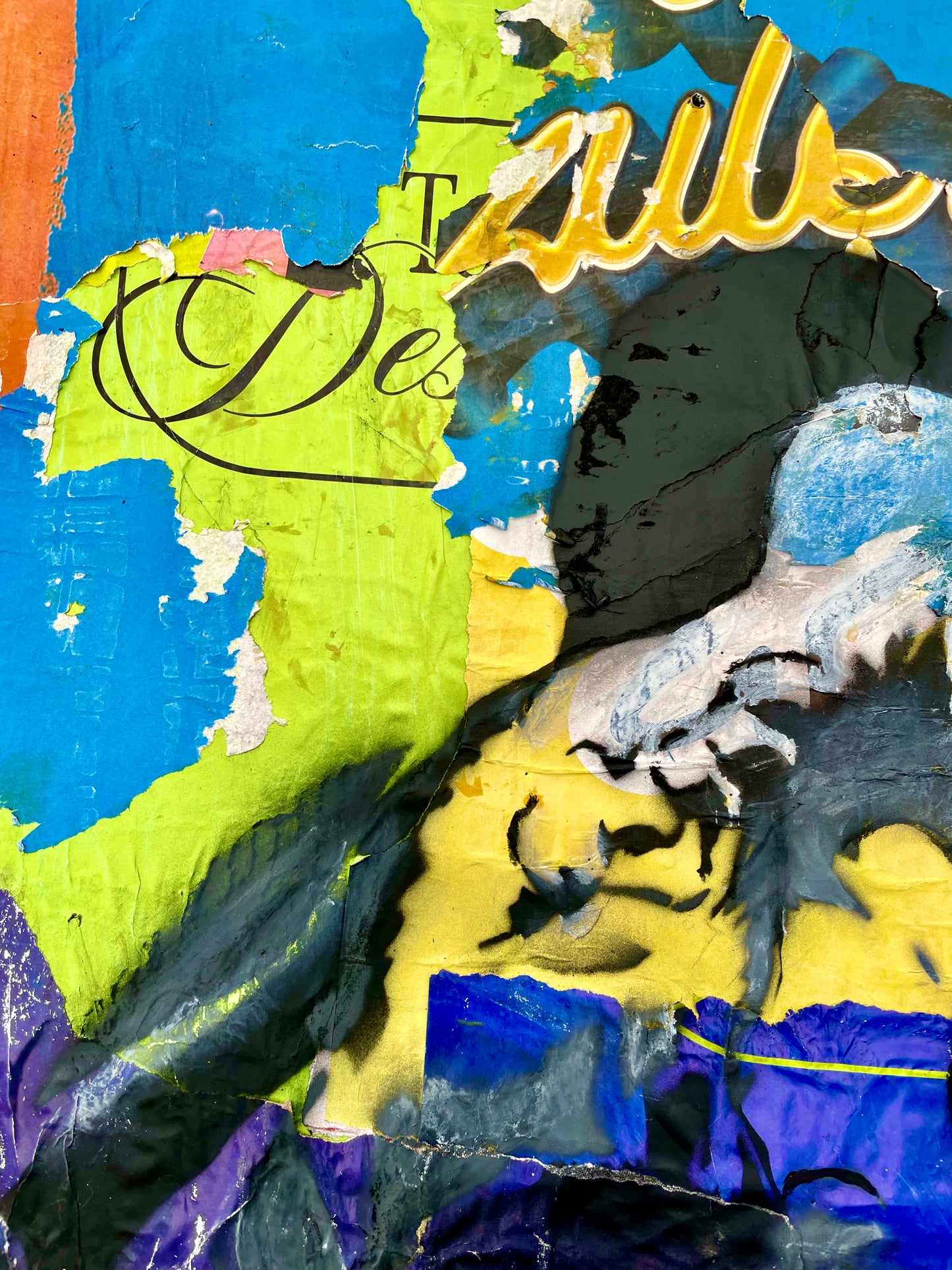 surfing life  detail collage graffiti painting
