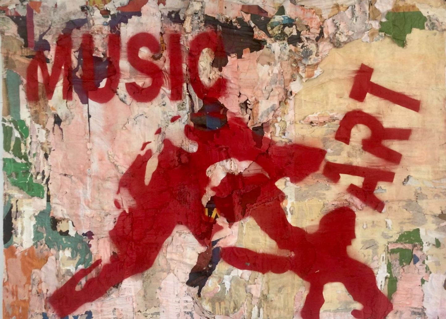 Music Art Collage Graffiti Painting Frustration